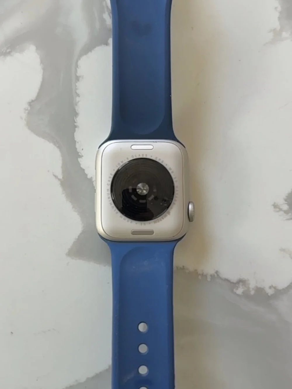 Apple Watch SE2 with Navy Blue Sport Band